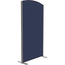 Sprint Eco Freestanding Screen Curved Top W800xH1600-1400mm Dark Blue - With Stabilising Feet on Productcaster.