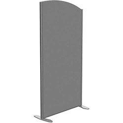 Sprint Eco Freestanding Screen Curved Top W800xH1600-1400mm Grey - With Stabilising Feet on Productcaster.