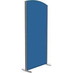 Sprint Eco Freestanding Screen Curved Top W800xH1800-1600mm Blue - With Stabilising Feet on Productcaster.