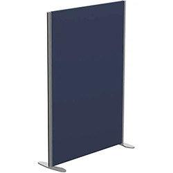 Sprint Eco Freestanding Screen Straight Top W1000xH1400mm Dark Blue - With Stabilising Feet on Productcaster.