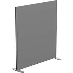 Sprint Eco Freestanding Screen Straight Top W1200xH1300mm Grey - With Stabilising Feet on Productcaster.