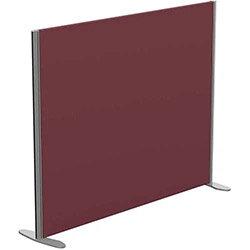 Sprint Eco Freestanding Screen Straight Top W1400xH1100mm Wine - With Stabilising Feet on Productcaster.