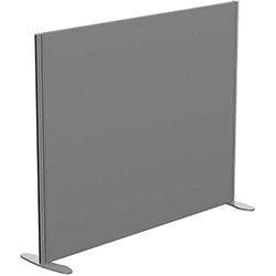 Sprint Eco Freestanding Screen Straight Top W1400xH1100mm Grey - With Stabilising Feet on Productcaster.