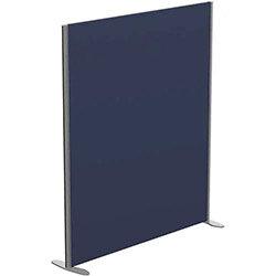 Sprint Eco Freestanding Screen Straight Top W1400xH1600mm Dark Blue - With Stabilising Feet on Productcaster.