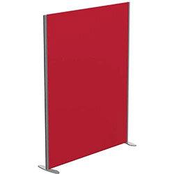 Sprint Eco Freestanding Screen Straight Top W1400xH1800mm Red - With Stabilising Feet on Productcaster.