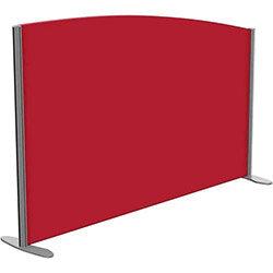 Sprint Eco Freestanding Screen Curved Top W1600xH1000-800mm Red - With Stabilising Feet on Productcaster.