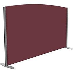 Sprint Eco Freestanding Screen Curved Top W1600xH1000-800mm Wine - With Stabilising Feet on Productcaster.