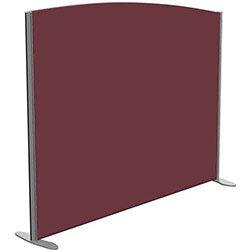 Sprint Eco Freestanding Screen Curved Top W1600xH1300-1100mm Wine - With Stabilising Feet on Productcaster.