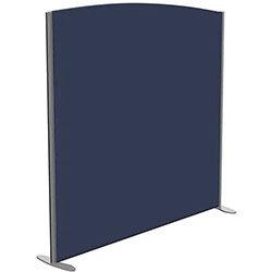 Sprint Eco Freestanding Screen Curved Top W1600xH1600-1400mm Dark Blue - With Stabilising Feet on Productcaster.