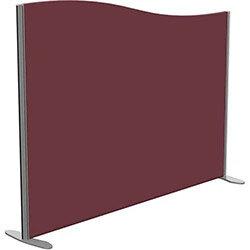 Sprint Eco Freestanding Screen Wave Top W1600xH1200-1000mm Wine - With Stabilising Feet on Productcaster.