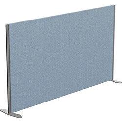 Sprint Eco Freestanding Screen Straight Top W1800xH1000mm Light Blue - With Stabilising Feet on Productcaster.