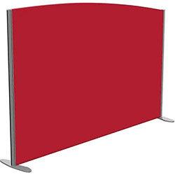 Sprint Eco Freestanding Screen Curved Top W1800xH1200-1000mm Red - With Stabilising Feet on Productcaster.