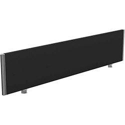 Sprint Eco Office Desk Screen Straight Top W1800xH380mm Black on Productcaster.