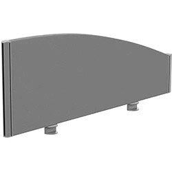 Sprint Eco Office Desk Screen Curved Top W1000xH380-180mm Grey on Productcaster.