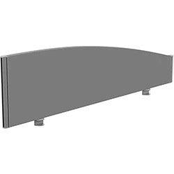 Sprint Eco Office Desk Screen Curved Top W1400xH380-180mm Grey on Productcaster.