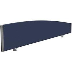 Sprint Eco Office Desk Screen Curved Top W1600xH380-180mm Dark Blue on Productcaster.