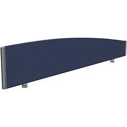 Sprint Eco Office Desk Screen Curved Top W1800xH380-180mm Dark Blue on Productcaster.