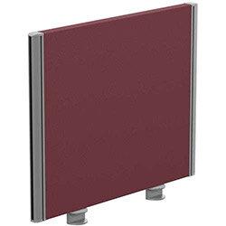 Sprint Eco Office Desk Screen Straight Top W600xH480mm Burgundy on Productcaster.