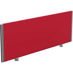 Sprint Eco Office Desk Screen Straight Top W1400xH480mm Red on Productcaster.