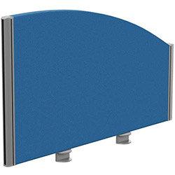 Sprint Eco Office Desk Screen Curved Top W800xH480-280mm Blue on Productcaster.