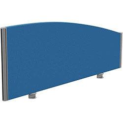 Sprint Eco Office Desk Screen Curved Top W1200xH480-280mm Blue on Productcaster.