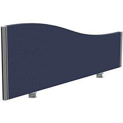 Sprint Eco Office Desk Screen Wave Top W1200xH480-280mm Dark Blue on Productcaster.