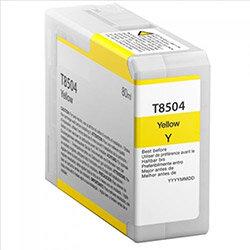 Epson T8504 Compatible Yellow Ink Cartridge for Epson SureColour P800 Printers - 87ml - Long-Lasting Prints on Productcaster.