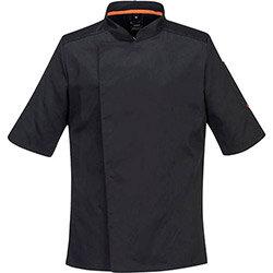 Portwest C746 Stretch Mesh Air Pro Short Sleeve Jacket Black Size L Regular Fit on Productcaster.