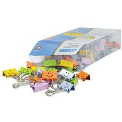 Rapesco Smiles Foldback Clip 19mm Assorted (Pack of 80) 1428 , HuntOffice.ie on Productcaster.