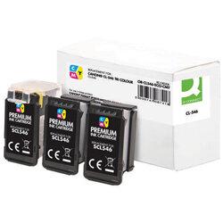 Q-Connect Remanufactured Ink For Canon CL546CMY Tri CI828807BES222R , HuntOffice.ie on Productcaster.