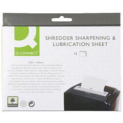 Q-Connect Shredder Sharpening and Lubrication Sheet 220x150mm Man. Ref. KF18470 (Pack of 12) , HuntOffice.ie on Productcaster.