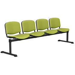 OI Series 4-Seater Bench With Vinyl Upholstered Seat Green L051 on Productcaster.