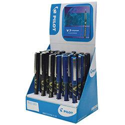 Pilot Assorted V7 Hi-Tec Rollerball Pens Display Pack of 24 101502400 on Productcaster.