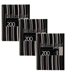 Pukka Pad Jotta A4 Notebook Wirebound Plastic Punched 200 Pages Black Stripes Pack 3 , HuntOffice.ie on Productcaster.