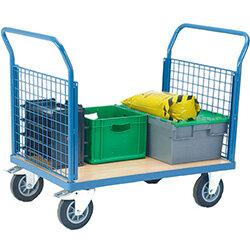 VFM Blue Premier Platform Truck Double Mesh 1200 x 800mm 315626 500kg on Productcaster.