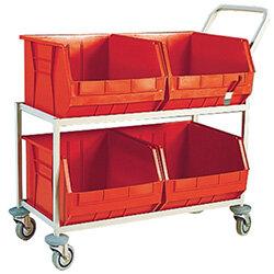 Mobile Storage Trolley c/w 4 Bins Red 321297' , ''HuntOffice.ie' on Productcaster.