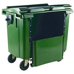 Wheelie Bin 1100 Litre with Drop Down Front Flat Lid Green on Productcaster.