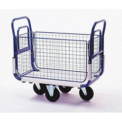 Dual Handle Mailroom Trolley With Sides on Productcaster.