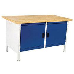 Heavy Duty Storage Workbench H840 x D750 x L1500mm 2 Cupboard , HuntOffice.ie on Productcaster.