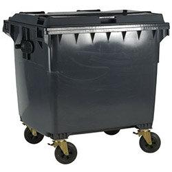 4-Wheel Wheelie Bin With Lockable Lid 1100L Grey' , ''HuntOffice.ie' on Productcaster.