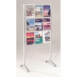 Freestanding Acrylic Brochure Dispensers 9 A4 Pockets - 18 Sheets , HuntOffice.ie on Productcaster.