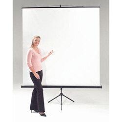 Budget Tripod Portable Projector Screen HxW 1250x1250mm , HuntOffice.ie on Productcaster.