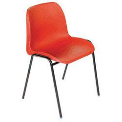 Polypropylene Stacking Chair Red , HuntOffice.ie on Productcaster.