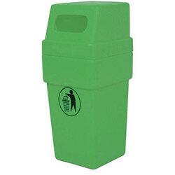 114L Hooded Plastic Litter Bin Green' , ''HuntOffice.ie' on Productcaster.