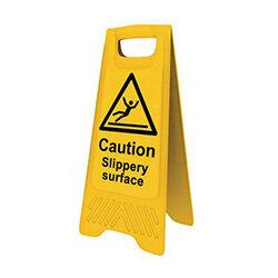 Heavy Duty Pre Printed A Board Caution Slippery Surface 620x300mm Ref 394621 , HuntOffice.ie on Productcaster.