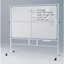 Revolving Double-Sided Whiteboard With Magnetic Surface HxW 1200x900mm on Productcaster.