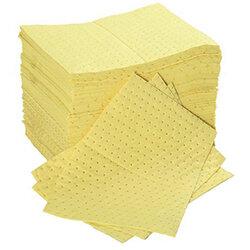 Sorbent Pad Chemical Capacity 85L WxL mm: 400x500 Pack of 100 on Productcaster.