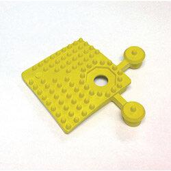 Pvc Corner Pieces For Heavy Duty Open Grid Interlocking Floor Tiles Yellow , HuntOffice.ie on Productcaster.