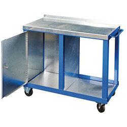 Heavy Duty Tool Trolley With Single Cupboard on Productcaster.