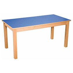 Rectangular Primary School Table Beech Blue 120x60cm 64cm High TC06401 , HuntOffice.ie on Productcaster.